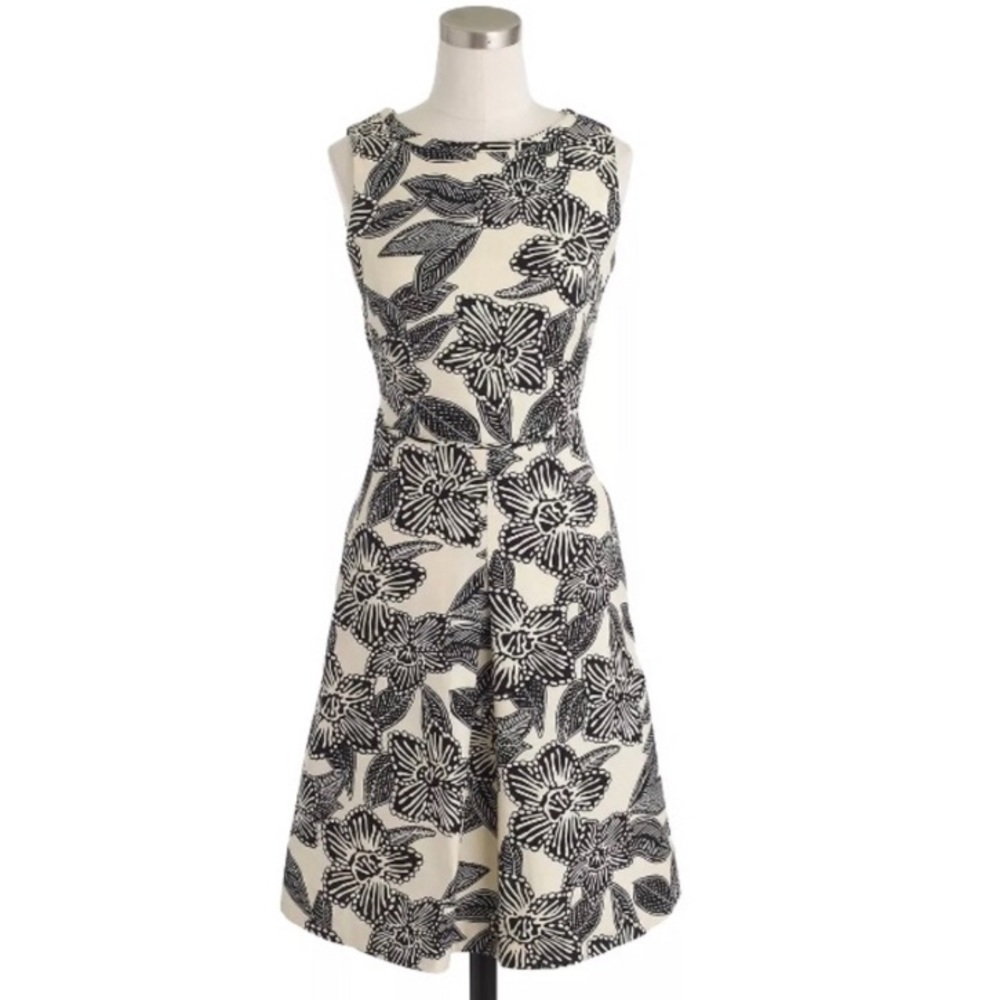 J.CREW: Floral Linen Cocktail Dress